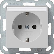 Gira Розетка с з/к и полем для надписи 0457015