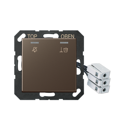 JUNG Накладка для внешнего DND-модуля с LED-лампами, 230 В, мокко ACUKO5M230MO