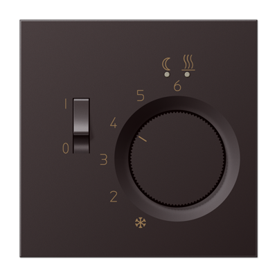 JUNG LS 990 Dark Накладка регулятора теплого пола (мех. FTR231U) ALFTR231PLD