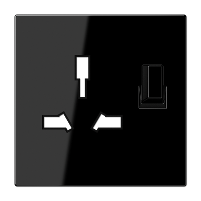 JUNG Накладка на розетку британского стандарта 4171GISWEINS черный LS990 LS4171GISWSWPL