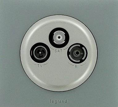 Legrand Celiane Графит Накладка TV-FM-SAT розетки 064933