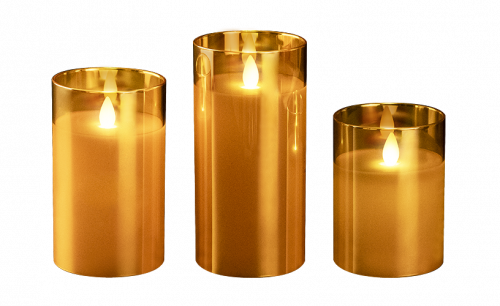 ФАZA Светодиодная Свеча Свечи CL7-SET3-gd (3 cвечи, пульт ДУ, золот.) .5018822