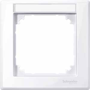 Купить SE Merten SM Бел Актив Рамка 1-ая с полем для надписи (MTN470125)
