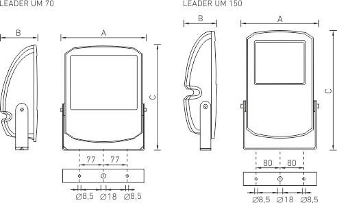 СТ LEADER UMC 70 Grey светильник 1351000450 Купить СТ LEADER UMC 70 Grey светильник 1351000450