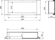 Купить SE Корпус клавиатуры 250x600x110 NSYCMT2560110
