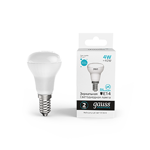 Gauss Лампа Elementary R39 4W 300lm 4100K Е14 LED 1/10/50 63124