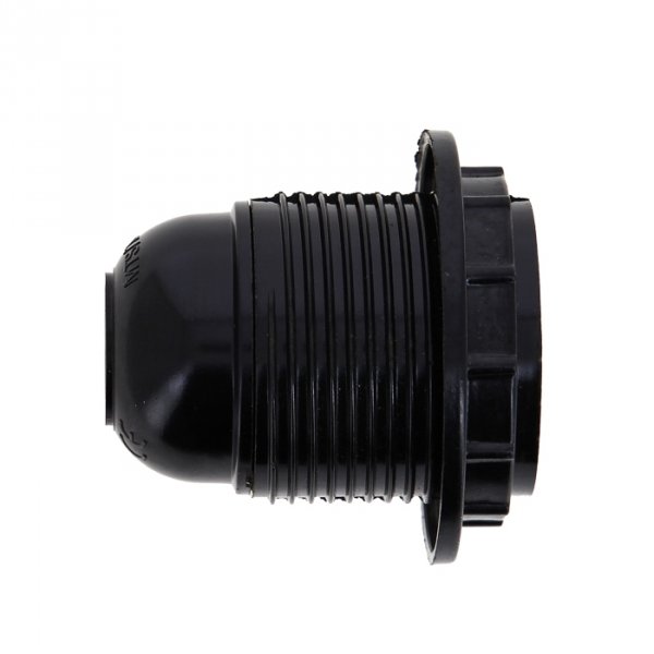 EKF PROxima Патрон карболитовый с кольцом Е27 черн. без наклейки LHC-E27-r