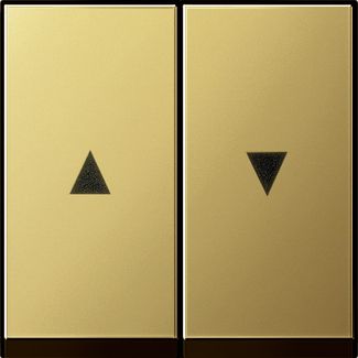 Gira S-55 Латунь Клавиша 2-ая жалюзийная 0294604