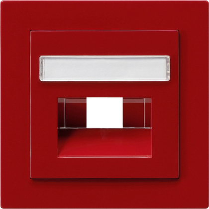 Gira Накладка 50*50 мм для розеток UAE/IAE с полем для надписи 028443