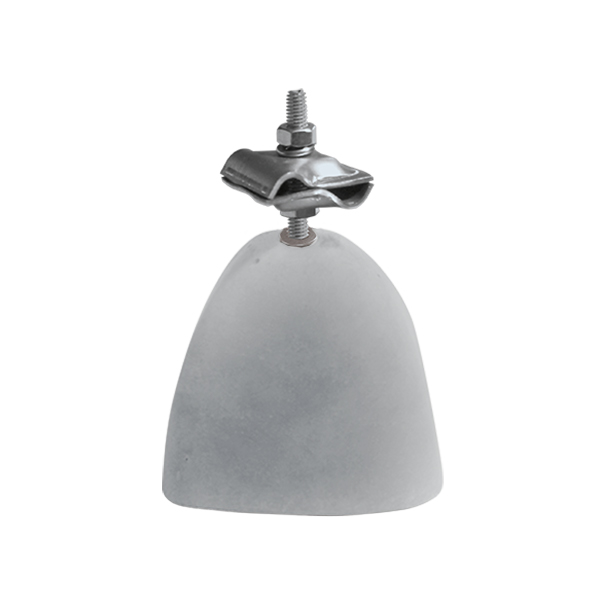 EZETEK Держатель-зажим соединительный круглого проводника 8-10 мм, шпилька 100мм, оцинк. с бетоном 71915