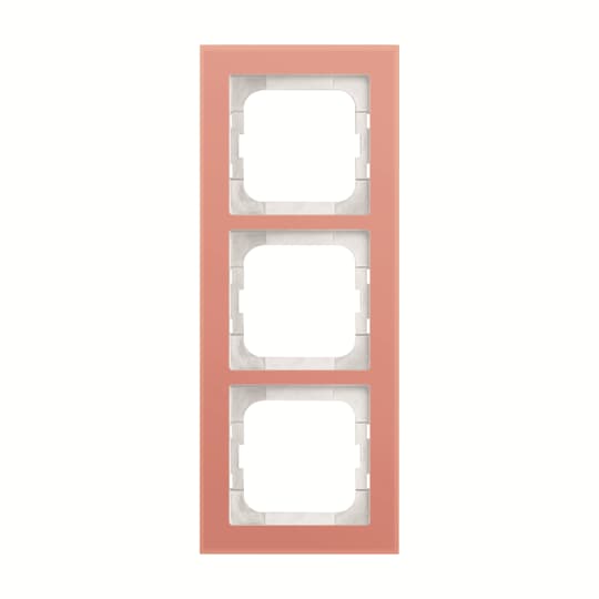 ABB Axcent Стекло Благородный коралл Рамка  3-постовая 2CKA001754A4767