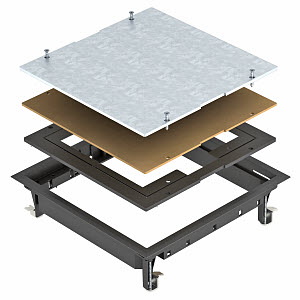 Купить OBO Bettermann Лючок ревизионный ZES9-2 U (люк напольный съемный, полиамид, черный) 7406674