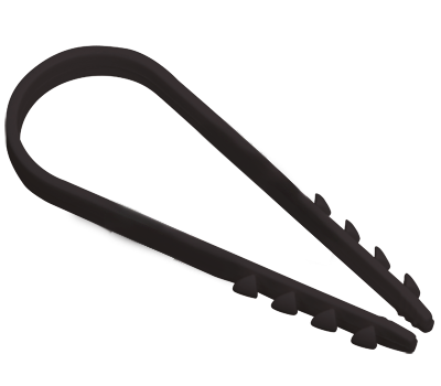 Купить IEK Дюбель хомут 19-25мм нейлон черный (100шт)