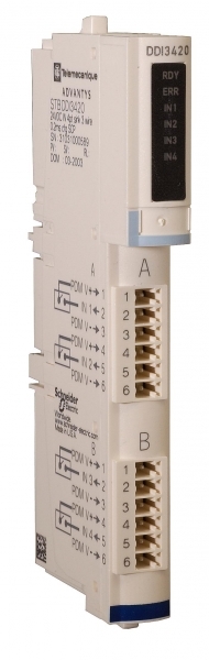 Купить SE Modicon Модуль дискретного входа DC 24В, 4 канала (комплект) (STBDDI3420K)