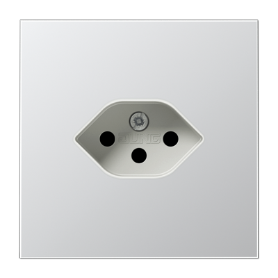 JUNG Швейцарская розетка, алюминий AL1520-13SEV