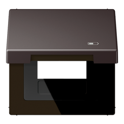 JUNG Рамка с подпружиненной крышкой для USB-механизмов, с центральной платой, Dark AL2990KLUSBD