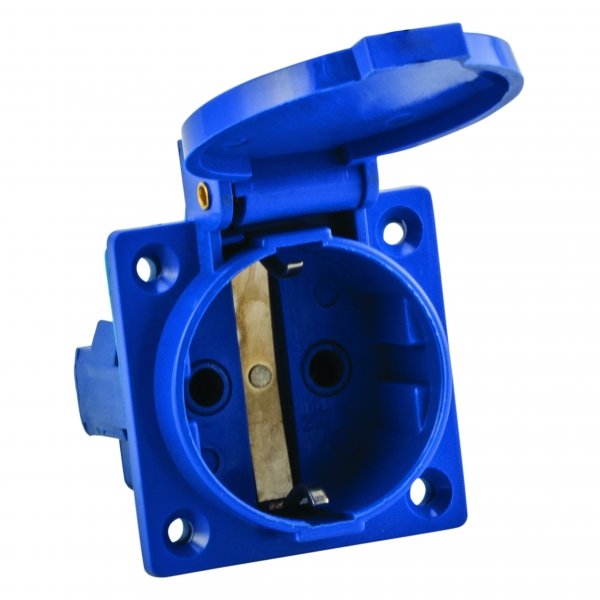 EKF PROxima Розетка 112 панельная скрытая с крышкой 2Р+PЕ 16А 220В IP44