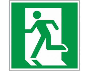 EKF PROxima Знак "Выход здесь" (левосторонний) 200х200мм