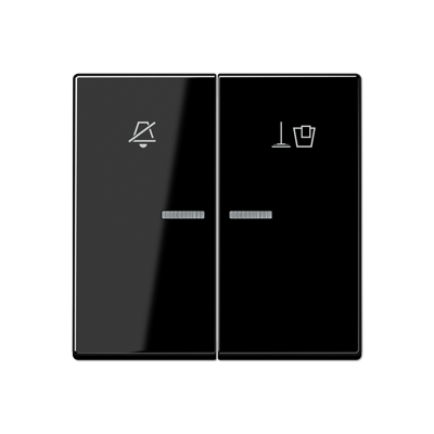 JUNG Клавиша для гостиничных выключателей 505KO5VEUM24 или 505KO5VEUM230, чёрный ARUKO5MSW