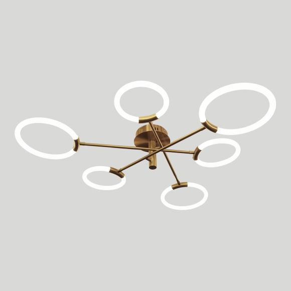 Lussole Люстра потолочная LSP-8646, тип цоколя - LEDx6 макс. 15W, материалы: лампа-встроенный LED LED 6ш