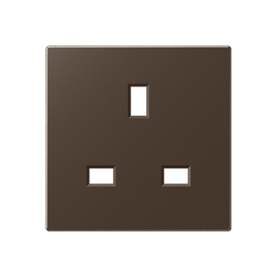 JUNG Накладка розетки БС 2п+Е мокко A3521MOPL
