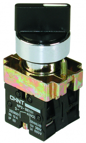 CHINT Переключатель NP2-BD33, 3 положения с фиксацией, 2НО IP40