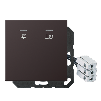 JUNG Накладка для внешнего DND-модуля с LED-лампами, 230 В, Dark ALCUKO5M230D