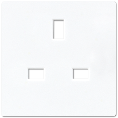 JUNG Белая Накладка розетки БС 2п+Е A3521WWPL