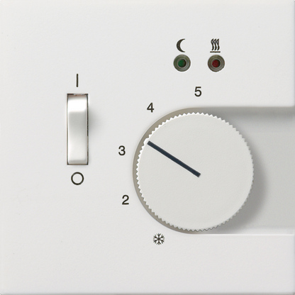 Gira F100 Бел глянц Регулятор тёплого пола 0394112