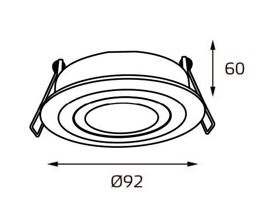 Купить ITALLINE M02-026019 white светильник встраиваемый