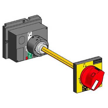 Купить SE GV7 Рукоятка управления выносная поворотная красная/желтая GV7AP02