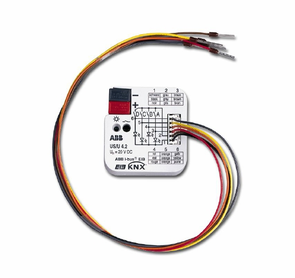 ABB KNX US/U 4.2 Терминал универсальный ввод/вывод, 4 канала, в монт коробку GHQ6310070R0111