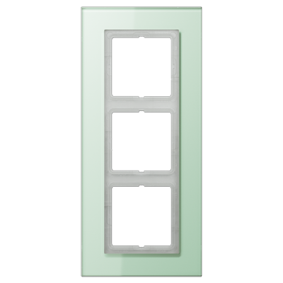 JUNG LS plus Стекло Светло-зеленое Рамка 3-ая LSP983GLAS
