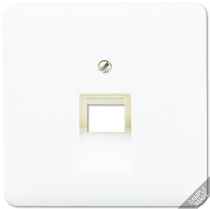 JUNG CD 500/CD plus Бежевая Накладка 1-ой наклонной ТЛФ/комп розетки 569-1UA