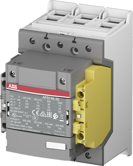 ABB Контактор AFS146-30-12-12 для систем безопасности, с универсальной катушкой управления 48-130В AC/DC 1SFL467081R1212