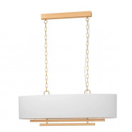 Eglo 390182 Подвесной светильник HL/4 E27 pb-brushed/white 'PINETARA'