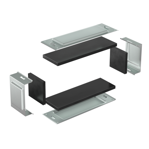 DKC Комплект для обеспечения степени защиты IP44 в местах соединения секций лотков 600х50, цинк-ламель