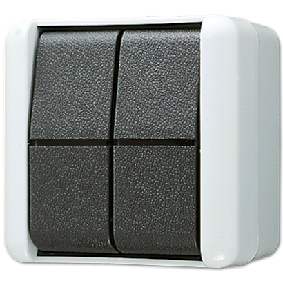 JUNG Выключатель сдвоенный IP44 805W