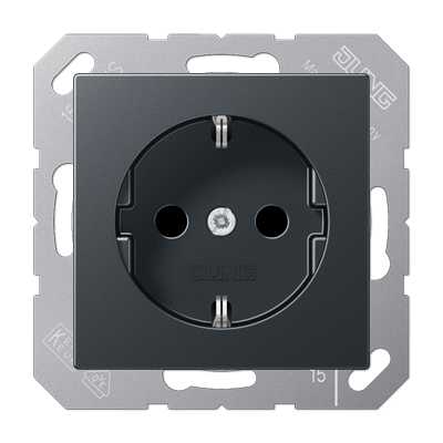 JUNG Штепсельная розетка SCHUKO 16A 250V~ термопласт слоновая кость A1520BF