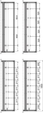 Купить SE Вертикальные опоры (2 шт.) для для сборных шин 3200A 600 NSYBVS600