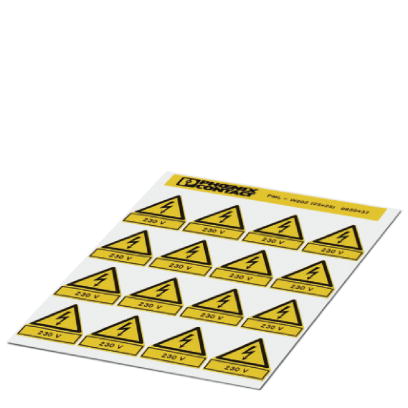 Phoenix Contact Предупредительная табличка PML-W202 (25X25) 0830437