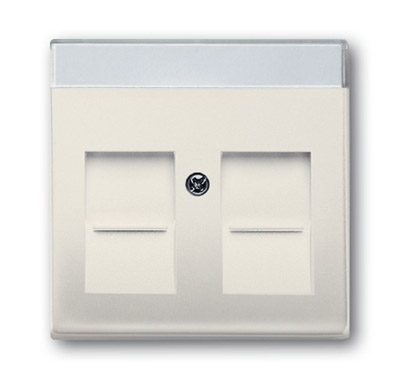 ABB BJB Basic 55 Беж Плата центральная  для коммуникац розеток 0211 с суппортами 18** 2CKA001710A3944