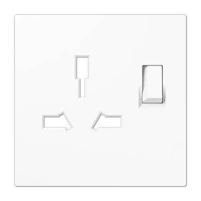 JUNG Накладка на розетку британского стандарта 4171GISWEINS белый LS990 LS4171GISWWWPL