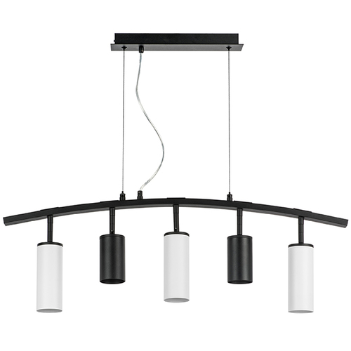 Lightstar LR735372863 Люстра RULLO 5х50W GU10 ЧЕРНЫЙ/БЕЛЫЙ (571735+214437-2+214486-3), шт
