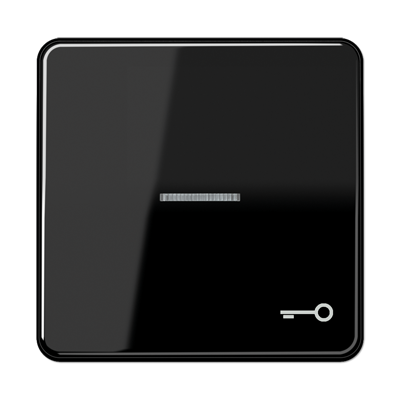 JUNG CD 500/CD plus Черная Клавиша 1-ая с/п с символом КЛЮЧ CD590KO5TSW