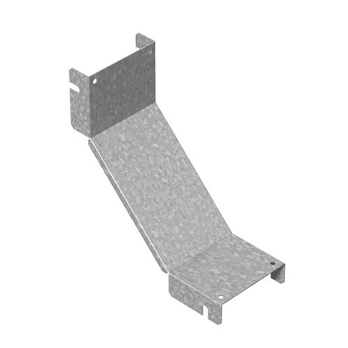 OSTEC Крышка к угловому соединителю внутреннему к лотку ПЛК 500х85, толщ. 1,2 мм, Сендзимир цинк