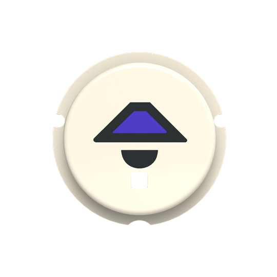 ABB Zenit SBL-N2BL Кнопка освещение free@home, белый 2CLA202610N1102