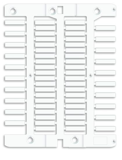 DKC Маркировка для провода, жесткая, для трубочек. 4х18мм. Белая