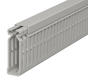 Купить OBO Bettermann Кабель-канал перфорированный распределительный LK4 N 60x15x2000 мм (перфокороб) ПВХ, серый RAL7030 6178201