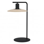 Eglo 39913 Настольная лампа MAYAZES, GU10, 1Х5W, 1Х400lm, L255, B250, H500, основание: Ø220, сталь, черный/дерево, бежевый